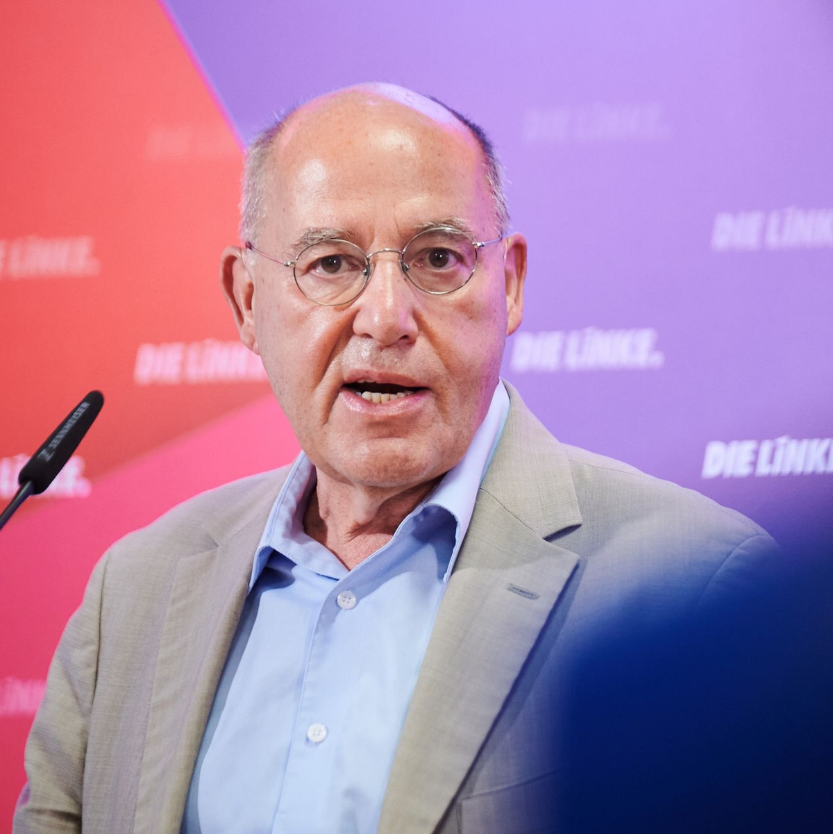 Gregor Gysi glaubt nicht, dass Wagenknecht bei der Bundestagswahl 2025 überzeugen kann. - Foto: Annette Riedl/dpa