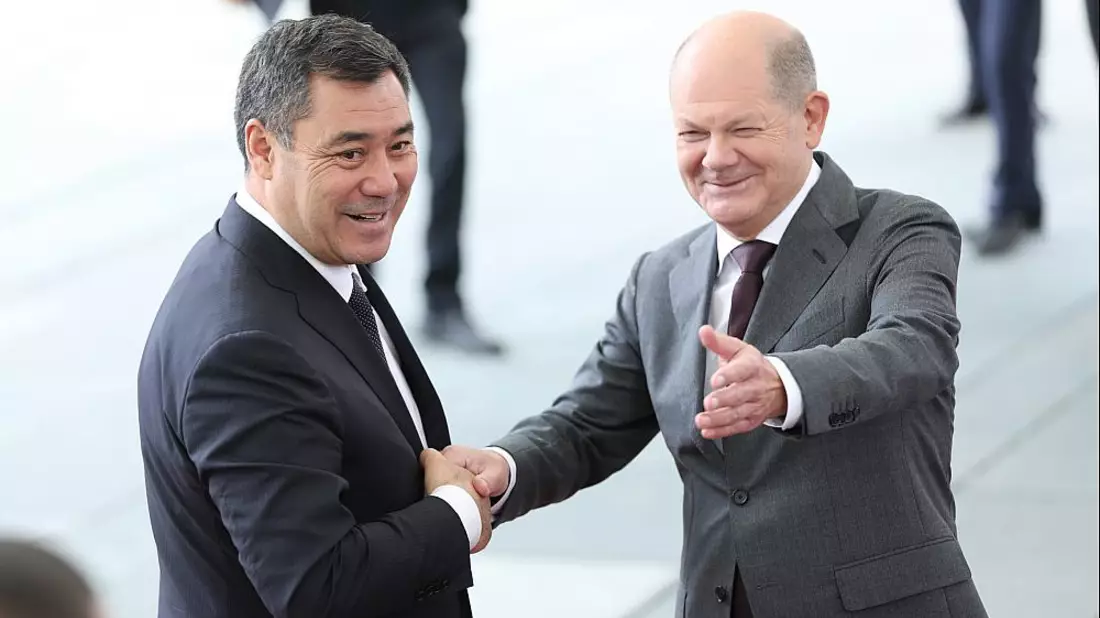 Sadyr Dschaparow und Olaf Scholz am 29.09.2023 - Bild: ?ber dts Nachrichtenagentur