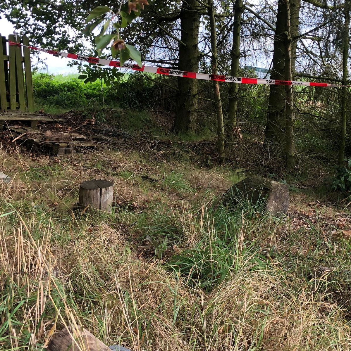 Flatterband nahe dem Fundort bei Bad Emstal. - Foto: Nicole Schippers/dpa