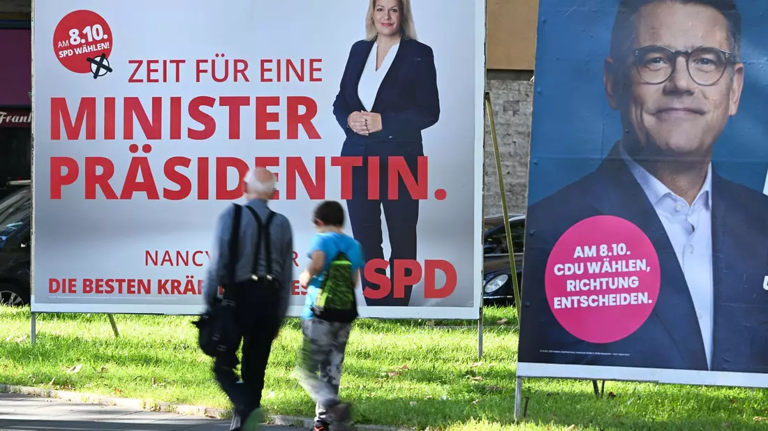 In Hessen wird am 8. Oktober gewählt. - Bild: Arne Dedert/dpa