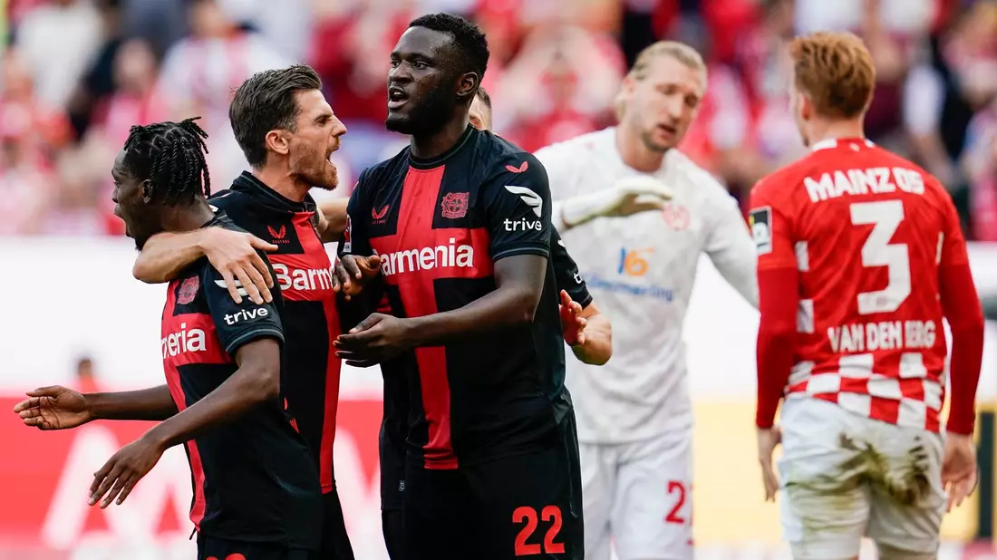 Leverkusen feierte in Mainz den fünften Saisonsieg in der Liga. - Bild: Uwe Anspach/dpa