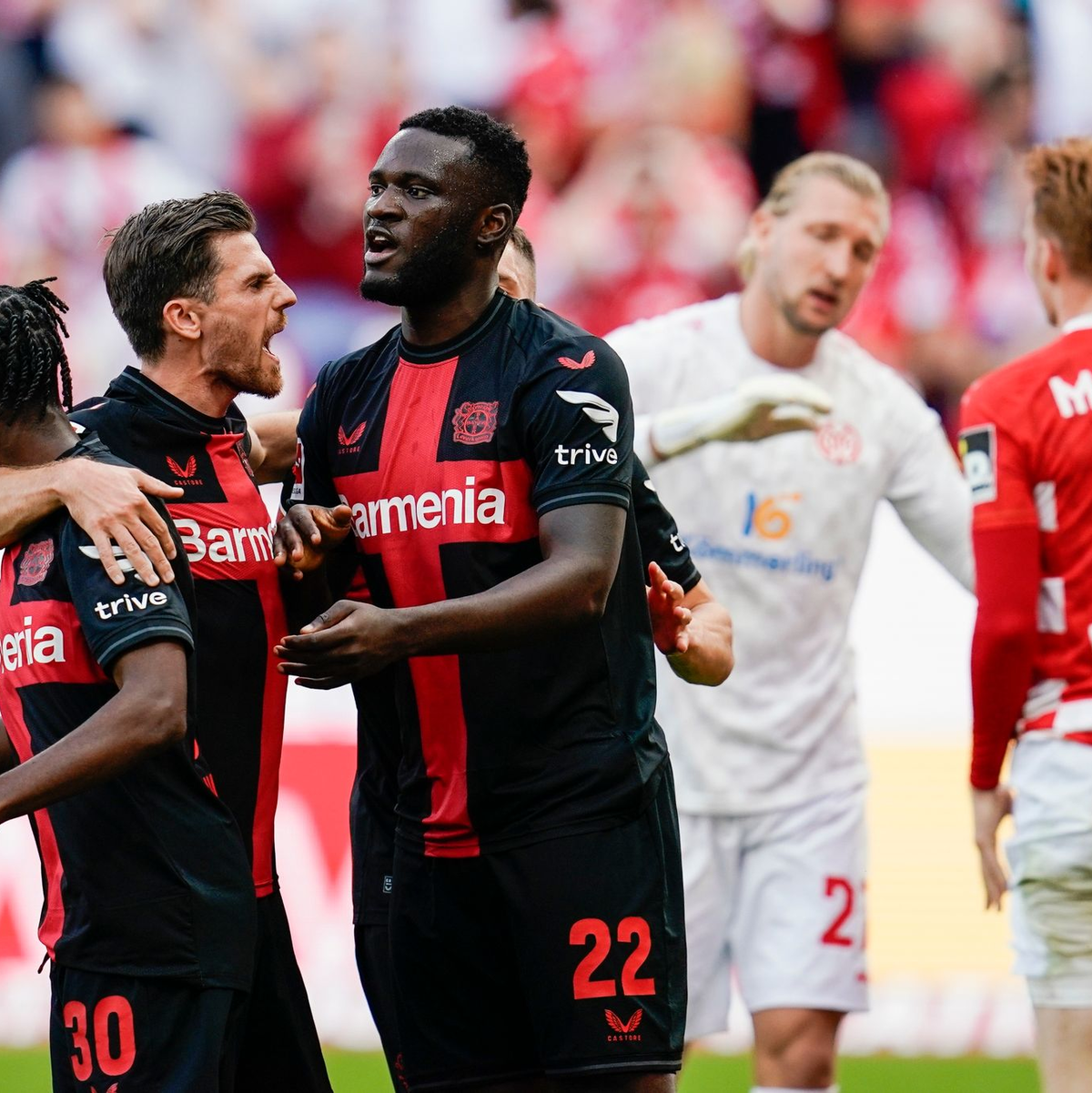 Leverkusen feierte in Mainz den fünften Saisonsieg in der Liga. - Foto: Uwe Anspach/dpa