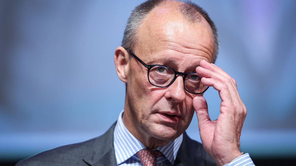 Friedrich Merz spricht auf dem CDU-Landesparteitag Sachsen-Anhalts. - Foto: Ronny Hartmann/dpa