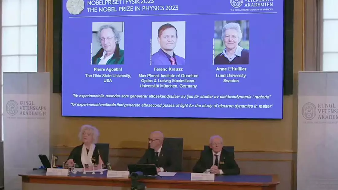 Bekanntgabe Physik-Nobelpreis am 03.10.2023 - Bild: ?ber dts Nachrichtenagentur
