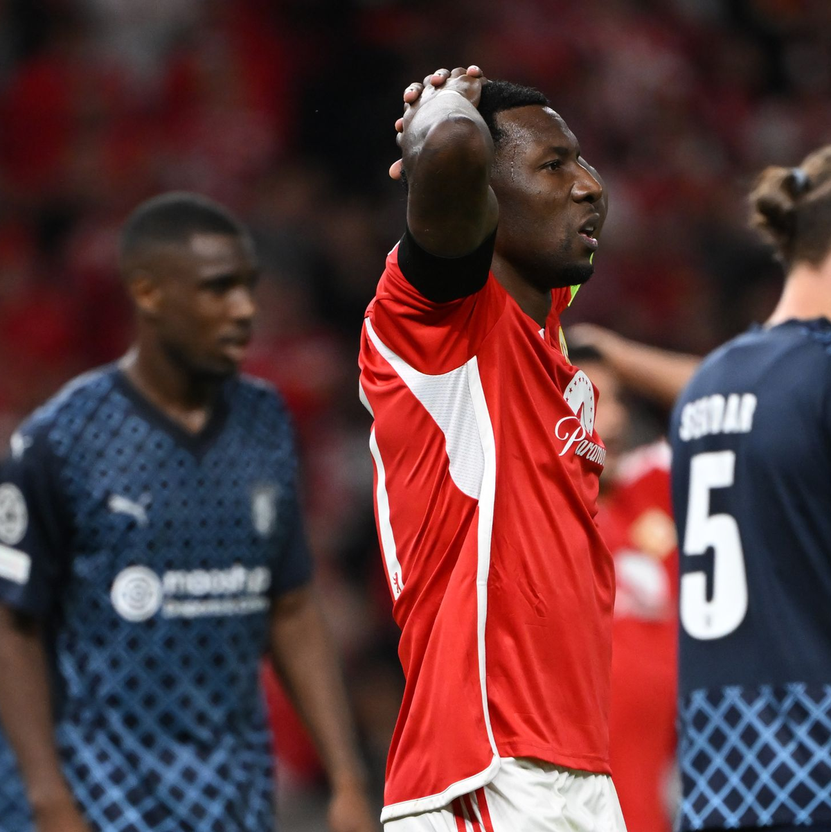 Union Berlin verlor das zweite Champions-League-Spiel gegen SC Braga kurz vor Schluss. - Foto: Sebastian Christoph Gollnow/dpa