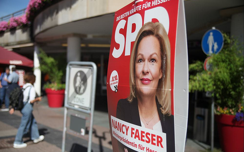 SPD-Wahlplakat zur Landtagswahl in Hessen 2023 - Foto: ?ber dts Nachrichtenagentur
