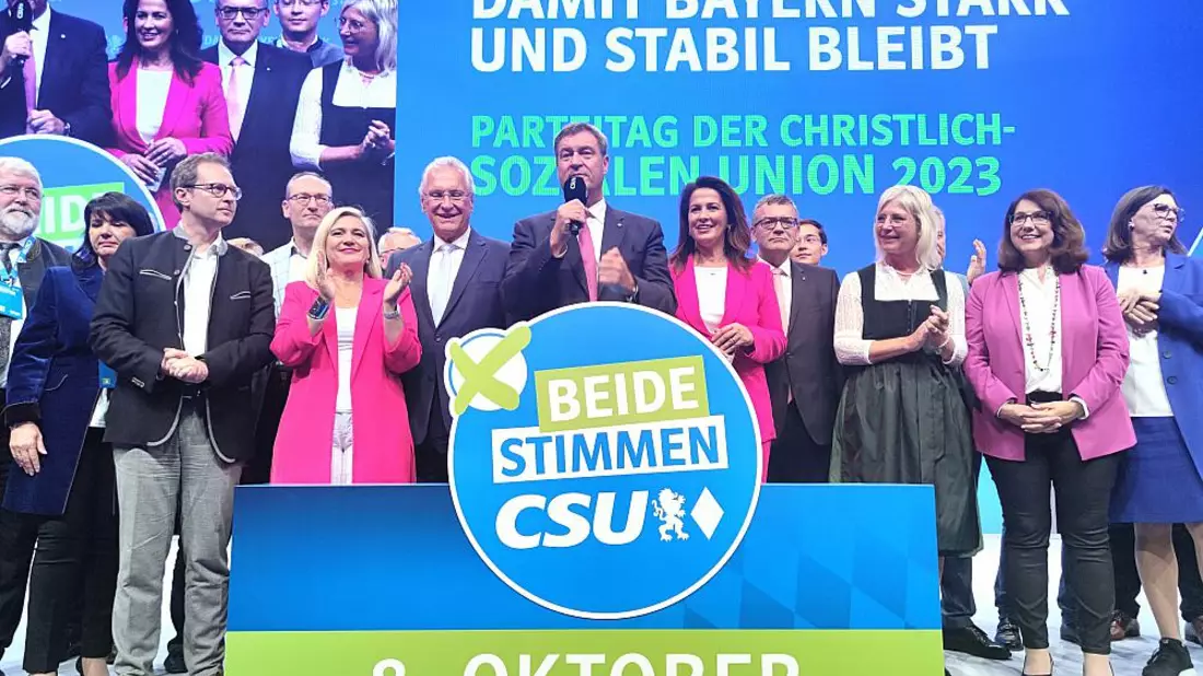 Markus Söder mit CSU-Kandidaten für die Landtagswahl 2023 am 8. Oktober - Bild: ?ber dts Nachrichtenagentur
