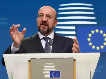 «Die Ukraine kann 2030 zur EU gehören, wenn beide Seiten ihre Hausaufgaben machen», sagt Charles Michel. - Foto: Geert Vanden Wijngaert/AP/dpa