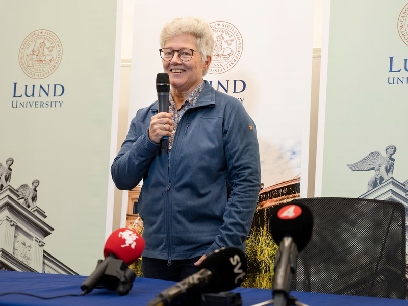 Anne L'Huillier ist eine der diesjährigen Nobelpreisträgerinnen für Physik. - Foto: Ola Torkelsson/TT News Agency/AP/dpa