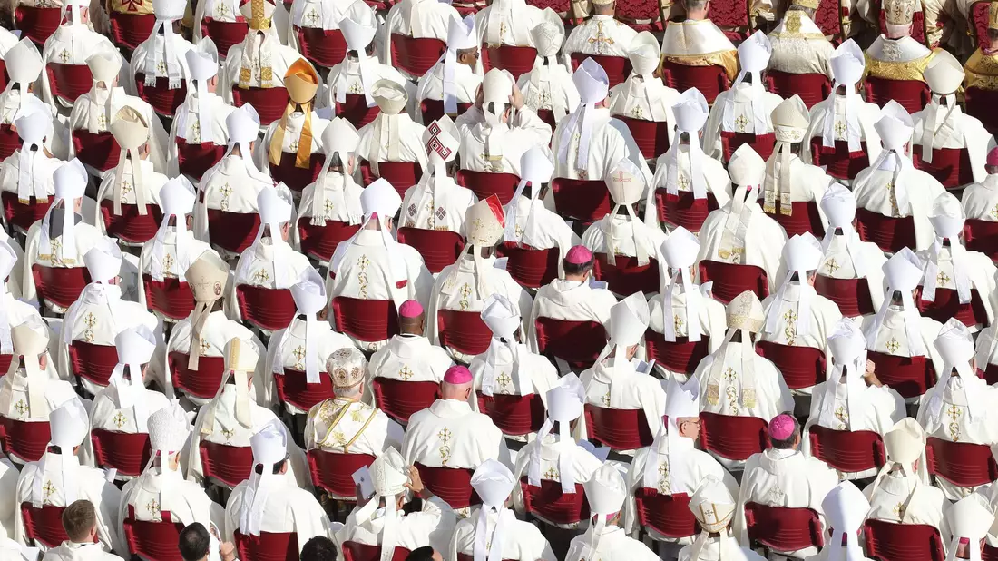 Der Papst feiert die Heilige Messe mit den neuen Kardinälen und dem Kardinalskollegium auf dem Petersplatz. - Bild: Evandro Inetti/ZUMA Press Wire/dpa