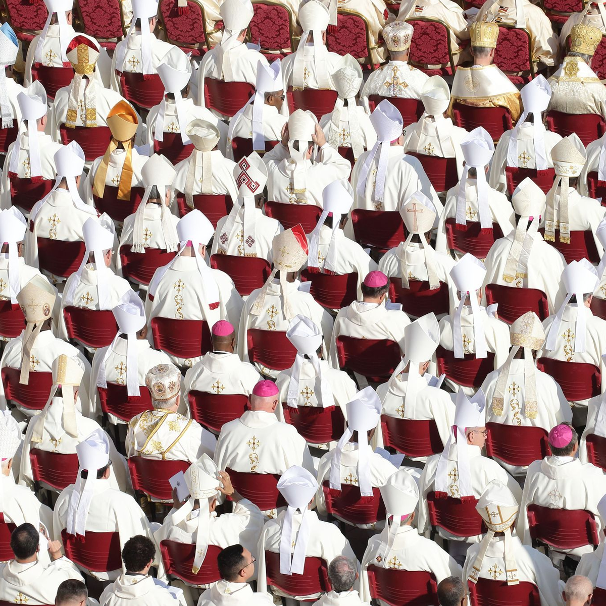 Der Papst feiert die Heilige Messe mit den neuen Kardinälen und dem Kardinalskollegium auf dem Petersplatz. - Foto: Evandro Inetti/ZUMA Press Wire/dpa