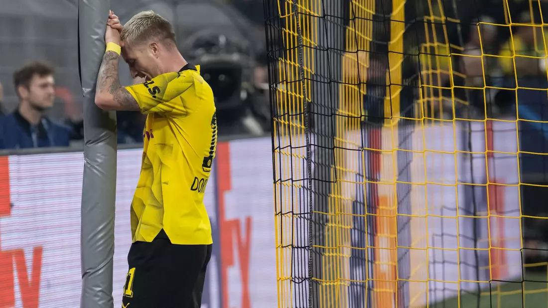 Marco Reus trauert einer vergebenen Chance nach. - Bild: Bernd Thissen/dpa