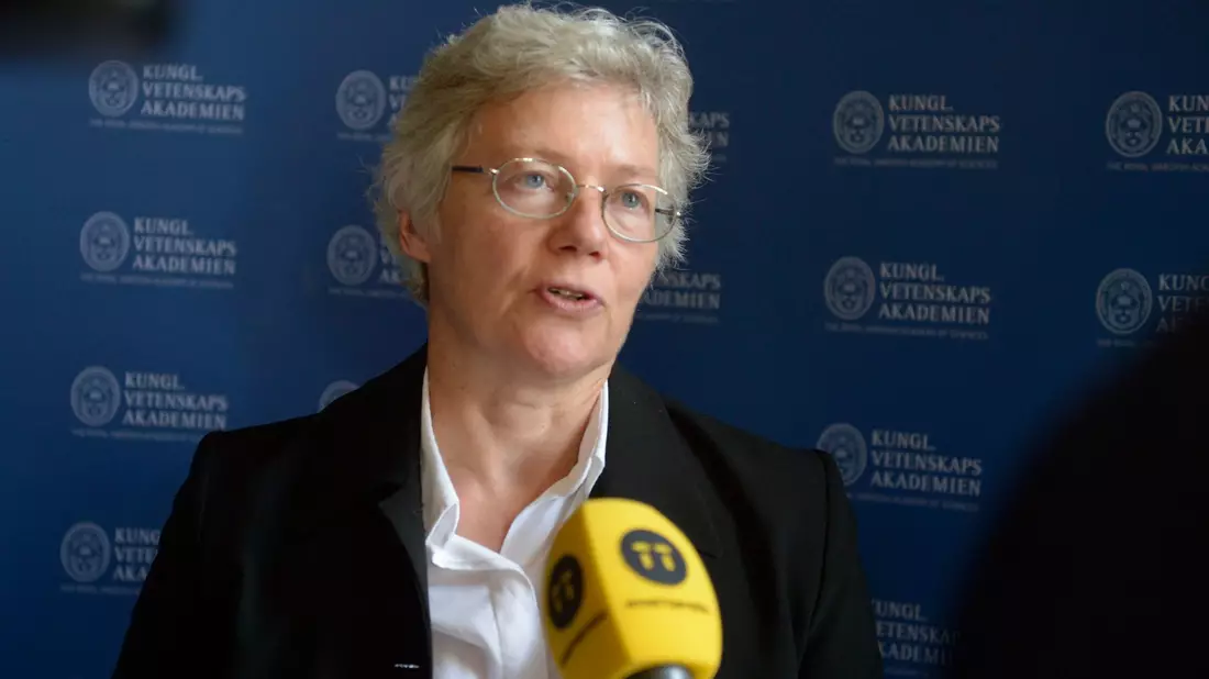 Der Anruf aus Stockholm überraschte die Atomphysikerin Anne L'Huillier im Unterricht (Archivbild). - Bild: Bertil Ericson/TT News Agency/AP/dpa