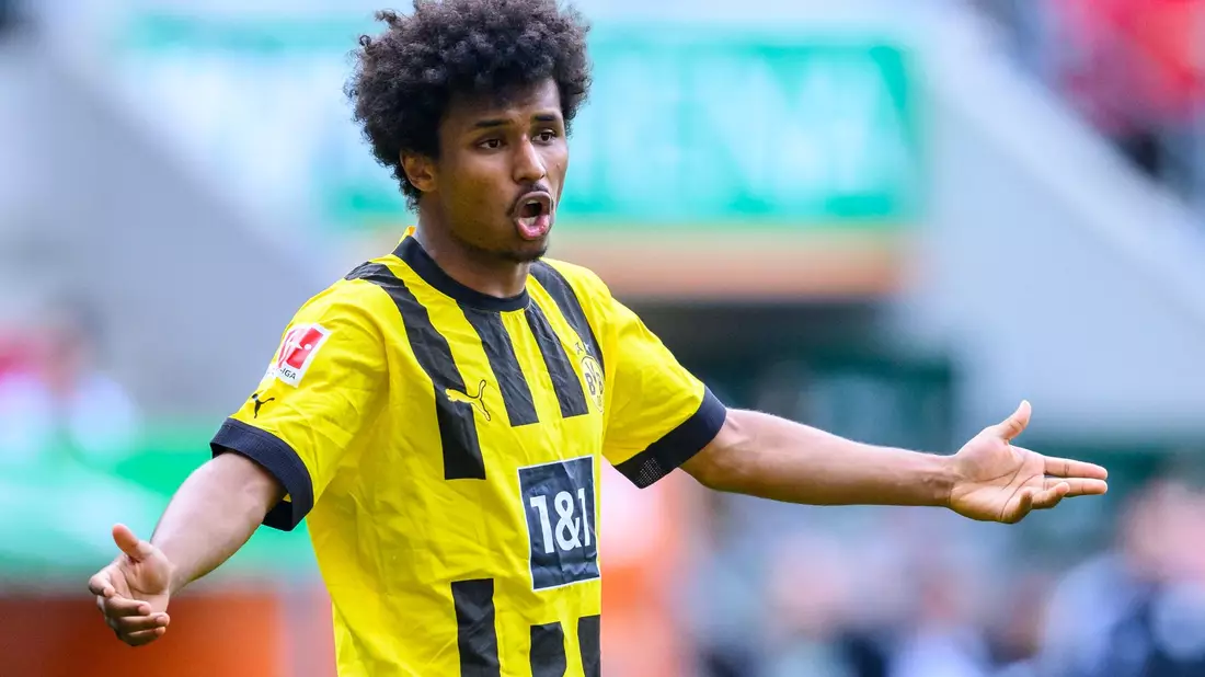 Dortmunds Karim Adeyemi ist für die U21 nominiert. - Bild: Tom Weller/dpa/Archivbild