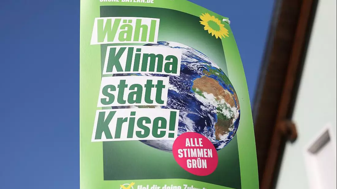 Grünen-Wahlplakat zur Landtagswahl in Bayern 2023 (Archiv) - Bild: ?ber dts Nachrichtenagentur