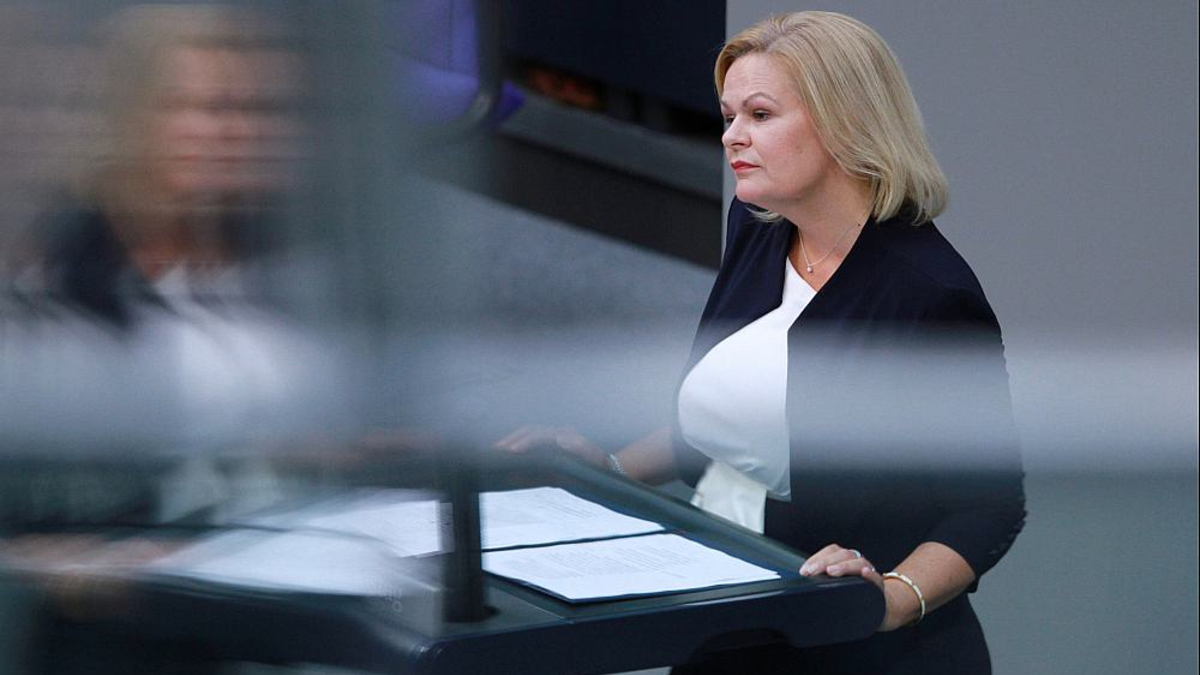 Nancy Faeser (Archiv) - Foto: ?ber dts Nachrichtenagentur