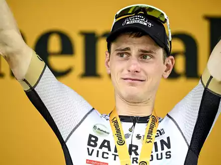 Kürte sich in Italien zum Gravel-Weltmeister: Matej Mohoric. - Foto: Jasper Jacobs/belga/dpa