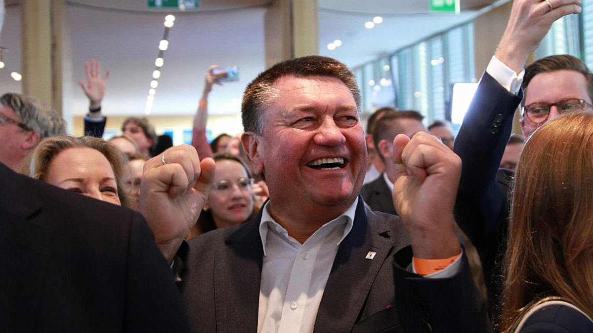 Landtagswahl in Hessen: Jubel auf CDU-Wahlparty am 08.10.2023 - Foto: ?ber dts Nachrichtenagentur