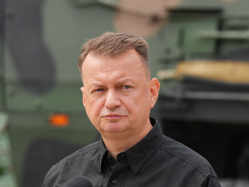 Polens Verteidigungsminister Mariusz Blaszczak. - Foto: Soeren Stache/dpa