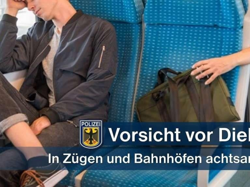 BPOL-KS: Mann bestohlen - Nickerchen im Zug lockt Lang-finger an - Foto: presseportal.de