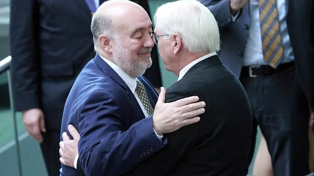 Ron Prosor und Frank-Walter Steinmeier am 11.10.2023 - Bild: ?ber dts Nachrichtenagentur