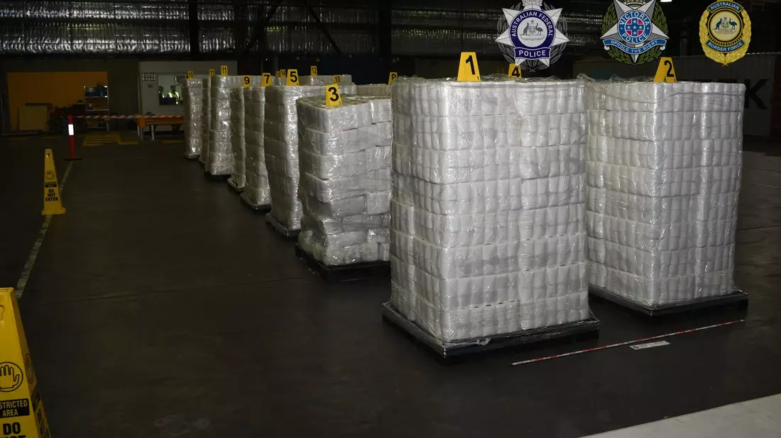 Das konfiszierte Methamphetamin wurde in Klopapier-Rollen versteckt. - Bild: ---/Australian Federal Police AFP/dpa