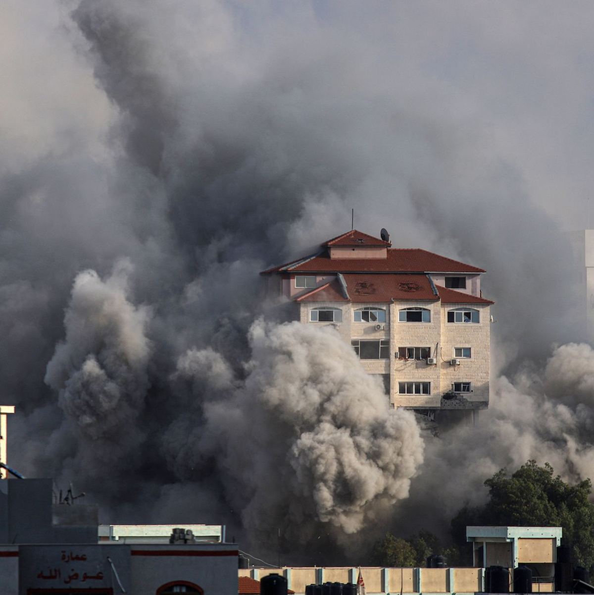Israel reagiert nach dem Angriff der Hamas mit schweren Luftangriffen auf den Gazastreifen. - Foto: Xinhua/dps
