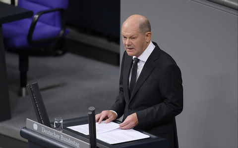 Olaf Scholz bei einer Regierungserklärung im Bundestag am 12.10.2023 - Foto: ?ber dts Nachrichtenagentur