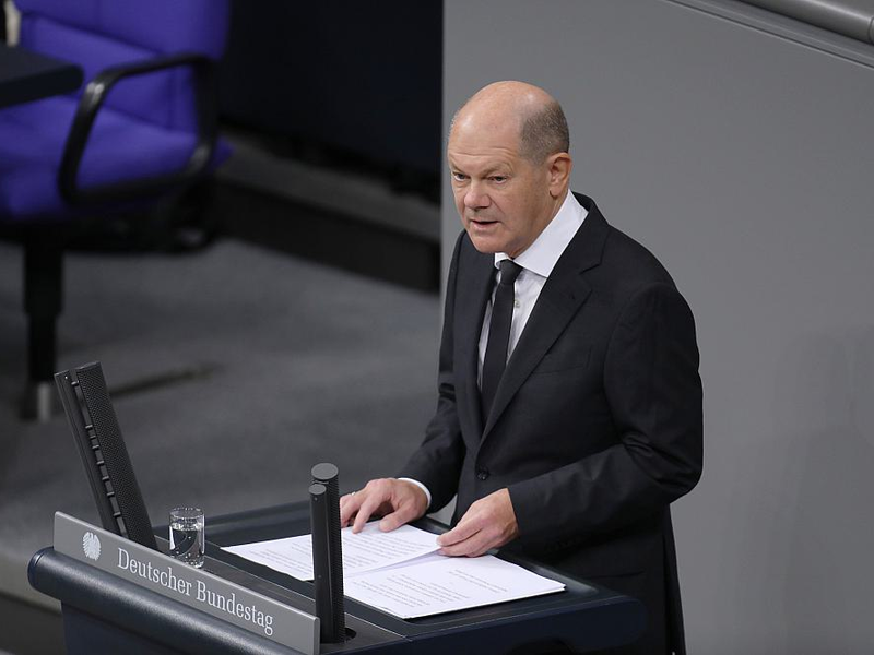 Olaf Scholz bei einer Regierungserklärung im Bundestag am 12.10.2023 - Foto: ?ber dts Nachrichtenagentur
