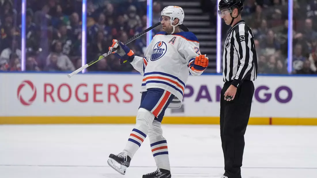 Oilers-Star Leon Draisaitl konnte die klare Niederlage gegen die Vancouver Canucks nicht verhindern. - Bild: DARRYL DYCK/The Canadian Press/AP/dpa
