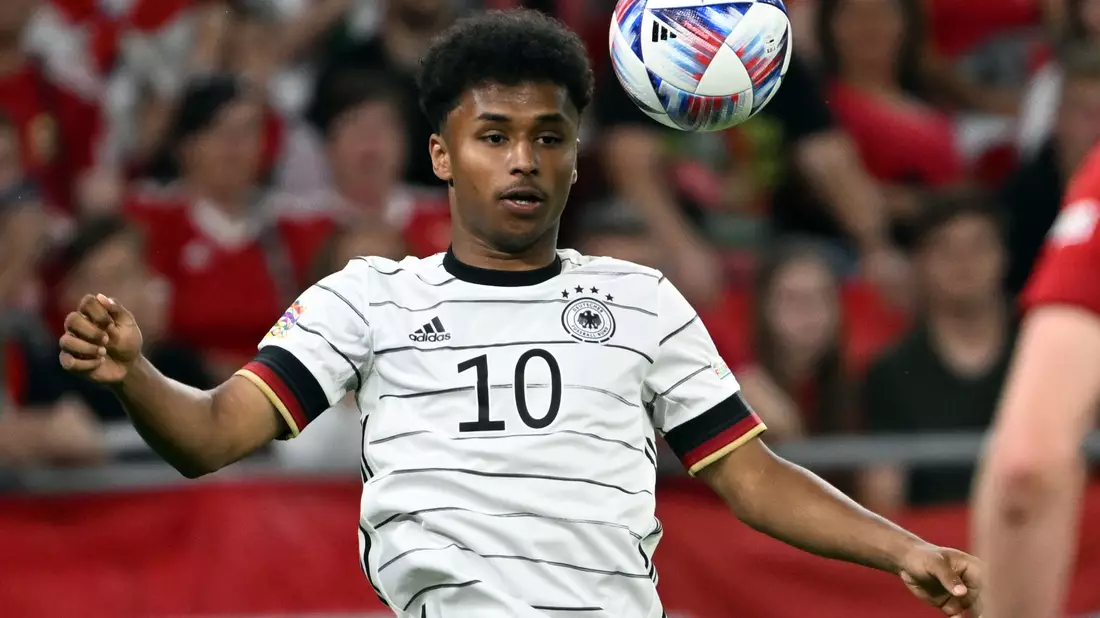 Karim Adeyemi soll in der U21 Selbstvertrauen sammeln. - Bild: Federico Gambarini/dpa