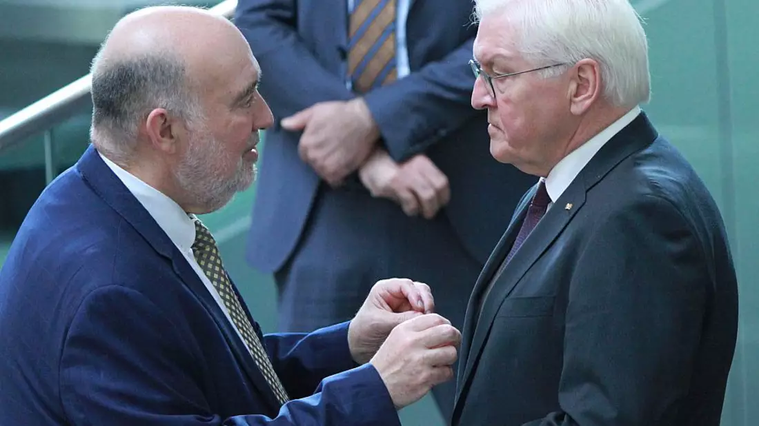 Ron Prosor und Frank-Walter Steinmeier am 11.10.2023 - Bild: ?ber dts Nachrichtenagentur