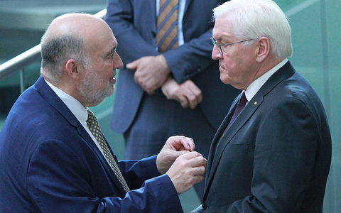 Ron Prosor und Frank-Walter Steinmeier am 11.10.2023 - Foto: ?ber dts Nachrichtenagentur