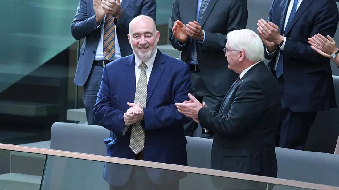 Ron Prosor und Frank-Walter Steinmeier am 11.10.2023 - Bild: ?ber dts Nachrichtenagentur