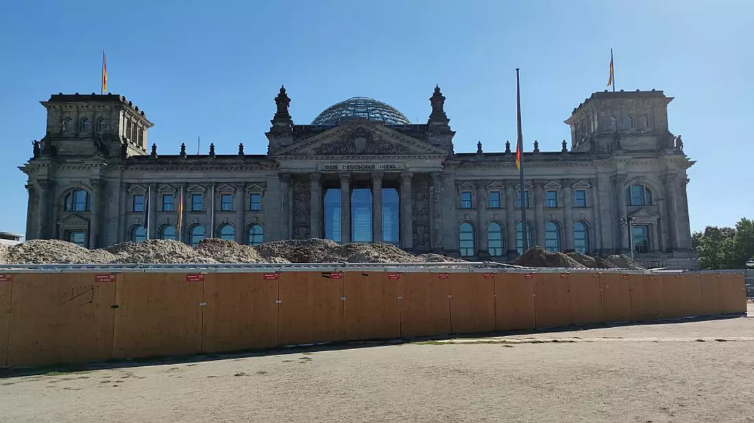 Baustelle vor Deutschem Bundestag (Archiv) - Bild: über dts Nachrichtenagentur