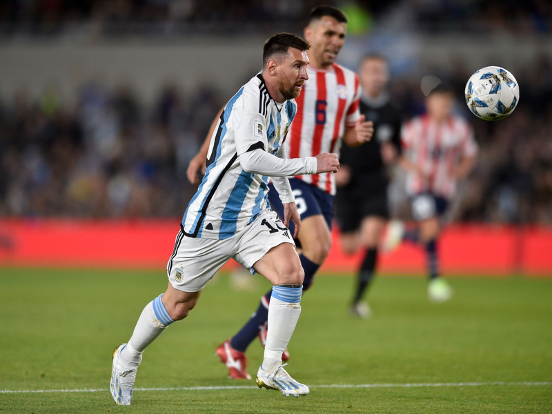 Argentiniens Superstar Lionel Messi wurde in der 53. Minute eingewechselt. - Foto: Gustavo Garello/AP