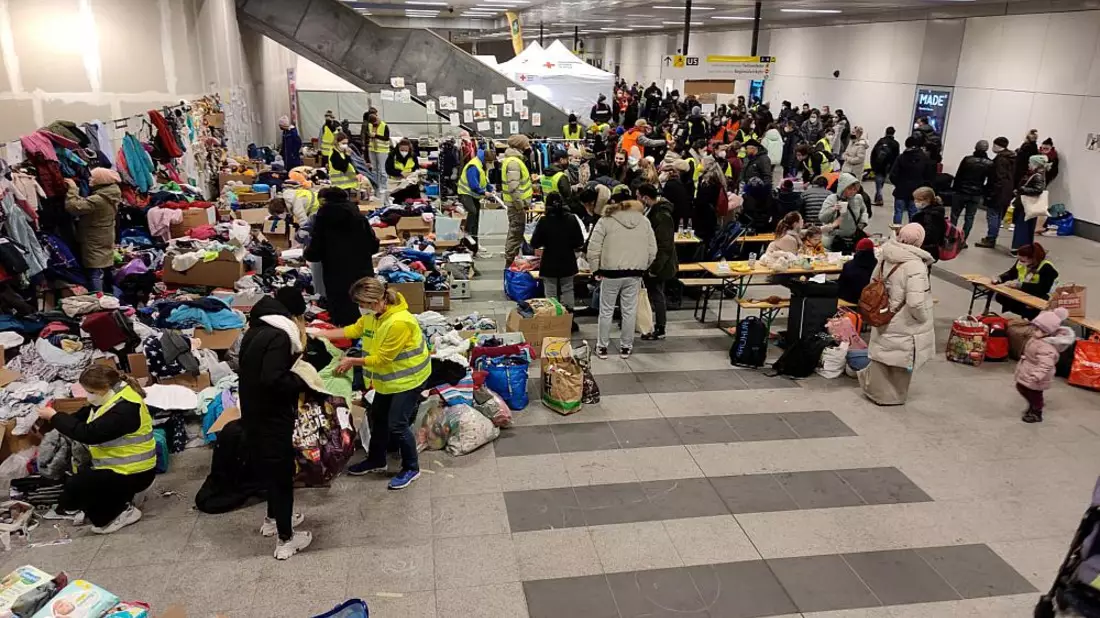 Hilfsgüter für Flüchtlinge aus der Ukraine in Deutschland (Archiv) - Bild: über dts Nachrichtenagentur