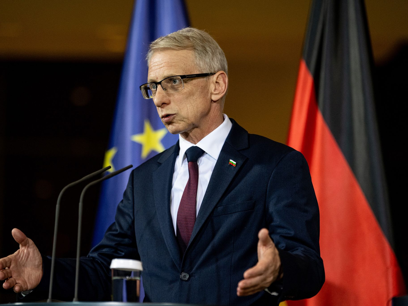 Der bulgarische Ministerpräsident Nikolaj Denkow. - Foto: Fabian Sommer/dpa