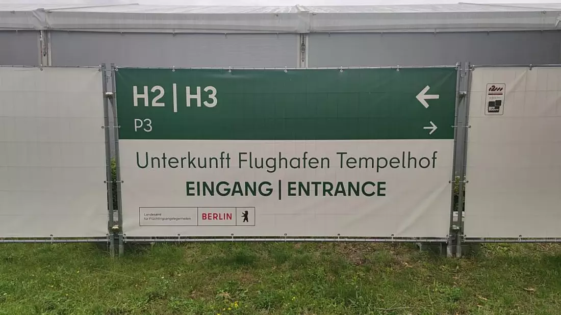 Flüchtlingsunterkunft Tempelhof (Archiv) - Bild: über dts Nachrichtenagentur