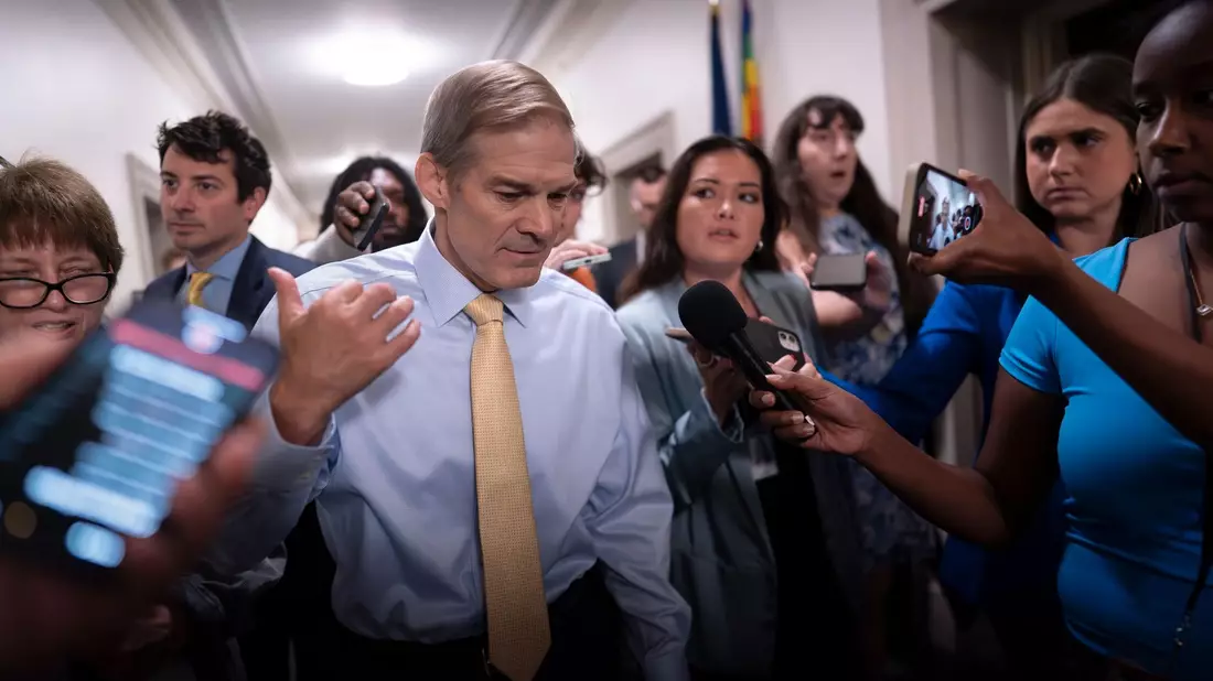 Der republikanische Hardliner Jim Jordan kandidiert für den Vorsitz im US-Repräsentantenhaus. - Bild: J. Scott Applewhite/AP