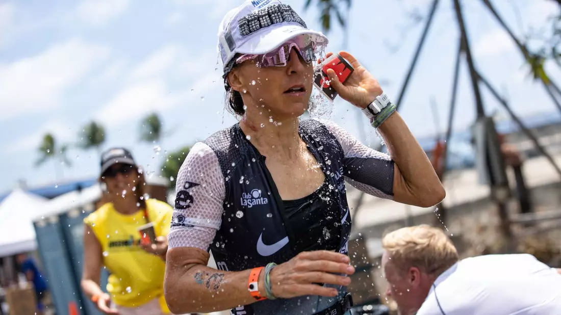 Die Deutsche Anna Haug beim Triathlon in Hawaii. - Bild: David Pintens/BELGA/dpa