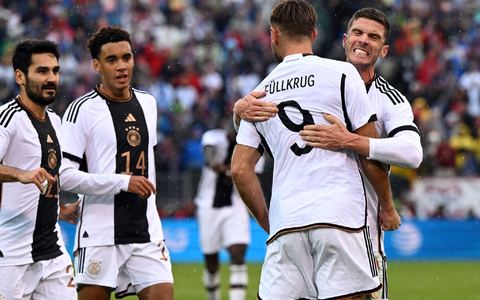 Ilkay Gündogan (l) und Niclas Füllkrug (2.v.r.) erzielten die ersten beiden Tore unter DFB-Coach Julian Nagelsmann. - Foto: Federico Gambarini/dpa Ilkay Gündogan (l) und Niclas Füllkrug (2.v.r.) erzielten die ersten beiden Tore unter DFB-Coach Julian Nagelsmann. - Foto: Federico Gambarini/dpa