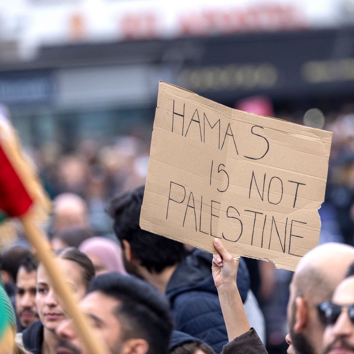 Pro-Palästina-Demonstration in Köln. - Foto: Thomas Banneyer/dpa