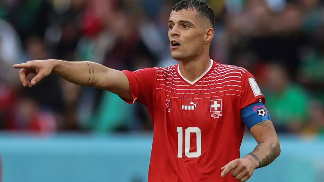 Kam zu seinem 118. Länderspiel für die Schweiz: Granit Xhaka. - Bild: Christian Charisius/dpa/Archivbild