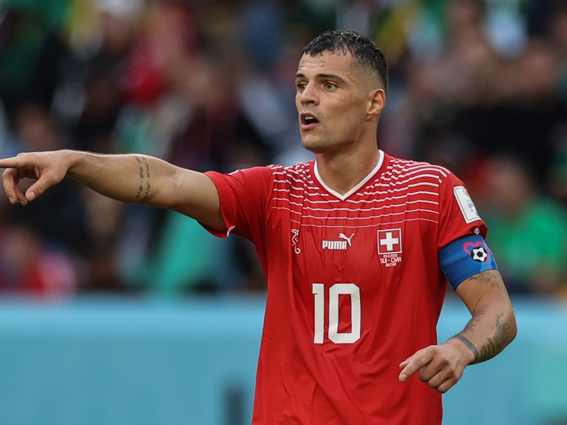 Kam zu seinem 118. Länderspiel für die Schweiz: Granit Xhaka. - Foto: Christian Charisius/dpa/Archivbild