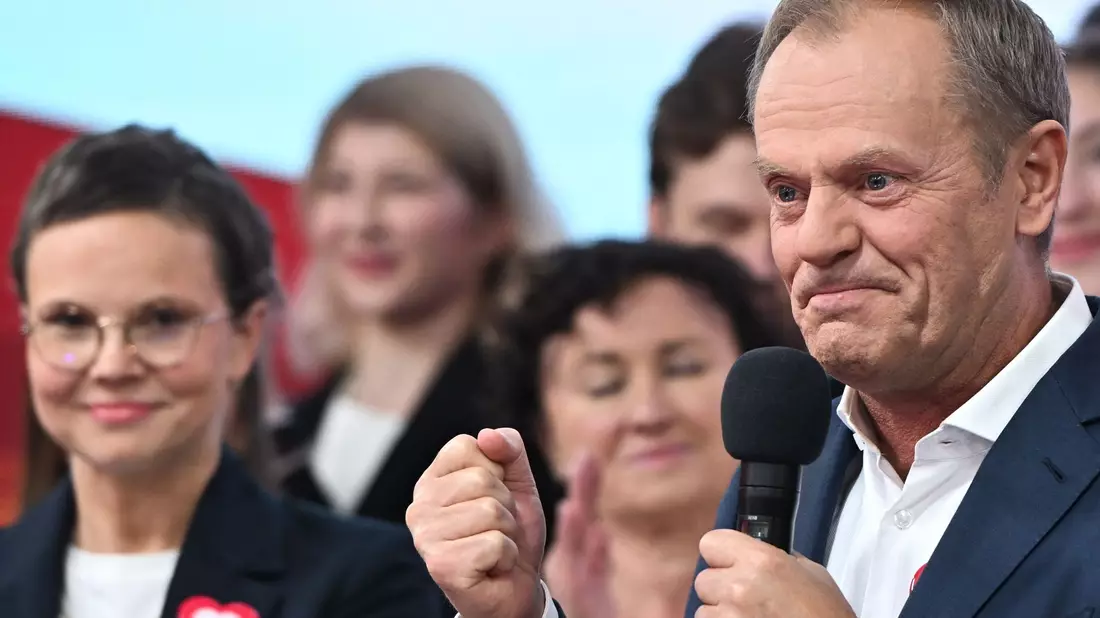 Oppositionsführer Donald Tusk könnte neuer polnischer Ministerpräsident werden. - Bild: Piotr Nowak/PAP/dpa