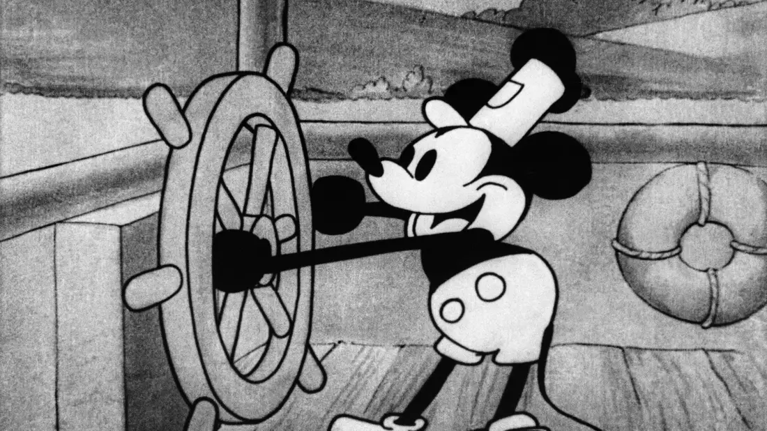 Standbild aus dem Animationsfilm «Steamboat Willie» von Disney. - Bild: Disney/dpa
