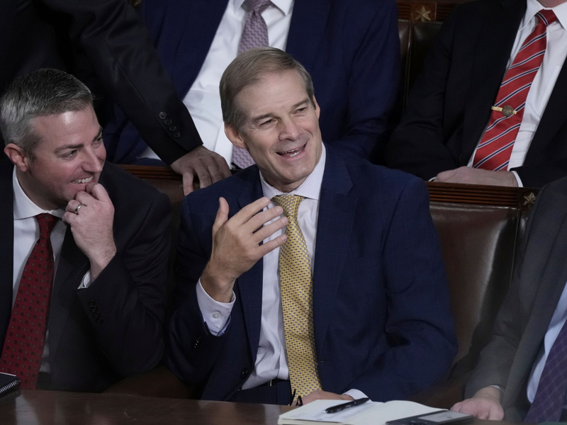 Nach drei verlorenen Wahlgängen für den mächtigen Chefposten im US-Kongress ist der Republikaner Jim Jordan aus dem Rennen. - Foto: J. Scott Applewhite/AP/dpa
