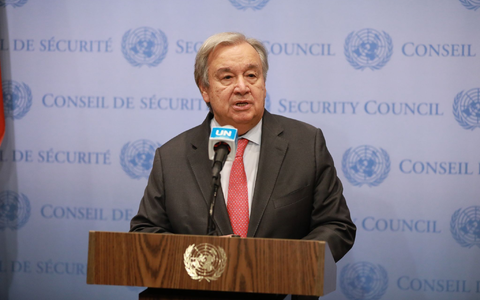 «Ich rufe zu einer sofortigen Feuerpause auf», sagt UN-Generalsekretär António Guterres. - Foto: Xinhua/dpa