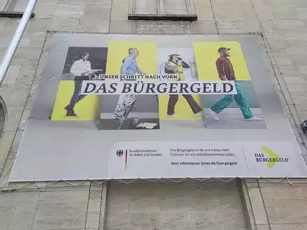 Werbung für das Bürgergeld (Archiv) - Foto: über dts Nachrichtenagentur